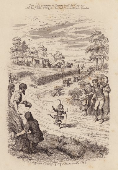 長靴をはいた猫（刻印） 作： George (after) Cruikshank