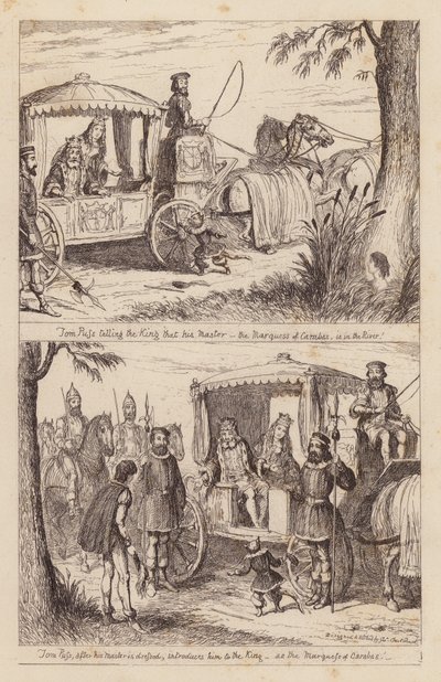 長靴をはいた猫（刻印） 作： George (after) Cruikshank