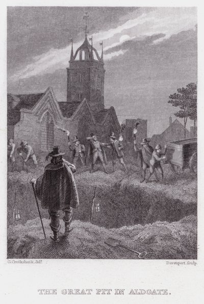 The Great Pit in Aldgate (e.g. The Great Pit in Aldgate) 作： George (after) Cruikshank