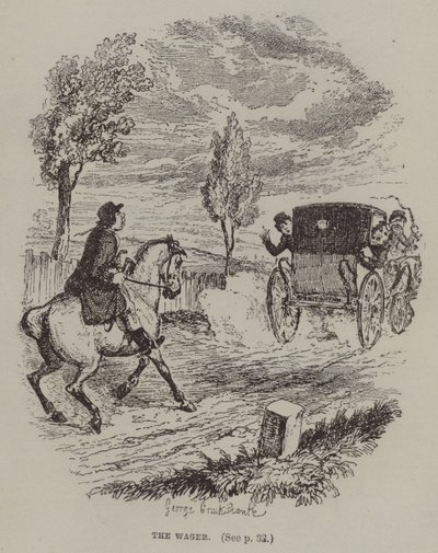 The Wager (エングレービング) 作： George (after) Cruikshank