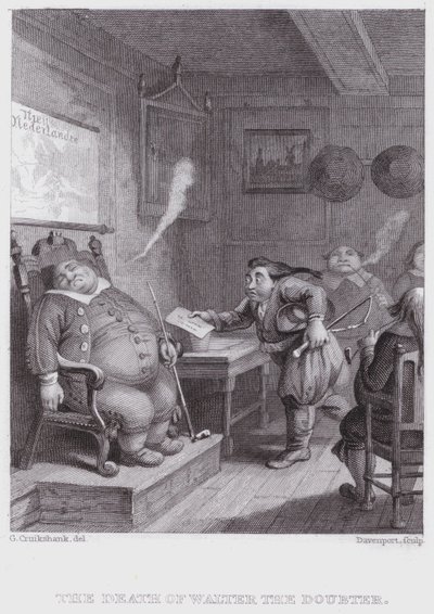 疑心暗鬼のウォルターの死（エングレーヴィング 作： George (after) Cruikshank