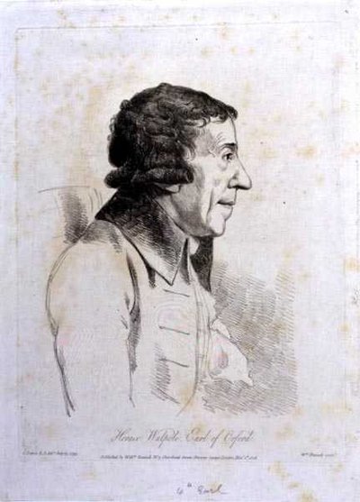 第4代オーフォード伯爵ホレス・ウォルポール（1717-97）、ウィリアム・ダニエル（1769-1837）による彫刻 作： George (after) Dance