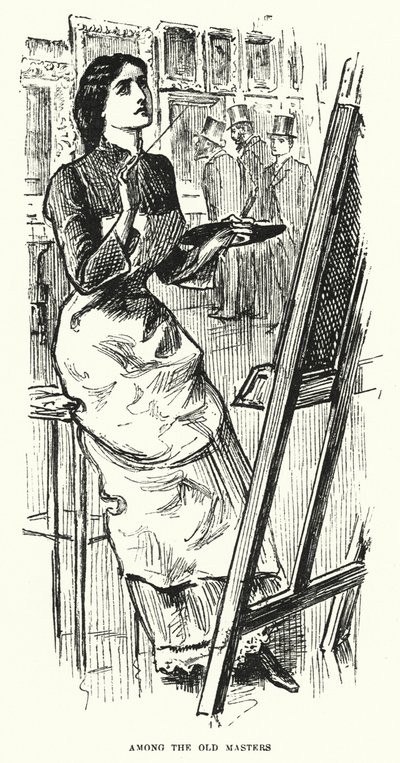 ジョージ・デュ・モーリアの「トリルビー」のイラスト（彫刻 作： George (after) Du Maurier