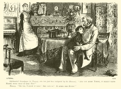 リテラル（彫刻 作： George (after) Du Maurier