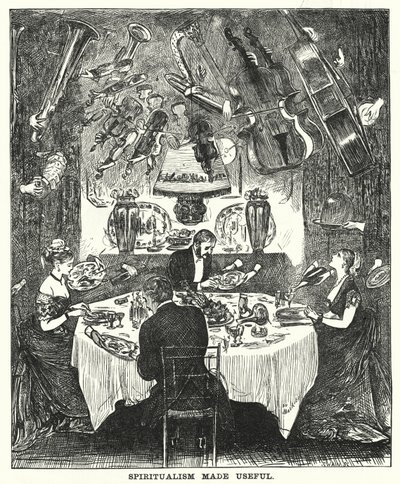 パンチの漫画。スピリチュアリズムは役に立つ（彫刻 作： George (after) Du Maurier