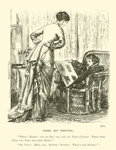 若くても実用的（彫刻 作： George (after) Du Maurier