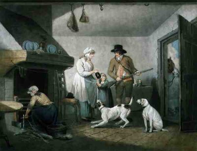 イノセンス・アラーム、R.スミスの刻印、パブ。H. マックリン 作： George (after) Morland