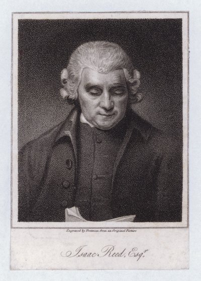 アイザック・リード（イギリスの文芸編集者、書籍収集家）（彫刻 作： George (after) Romney