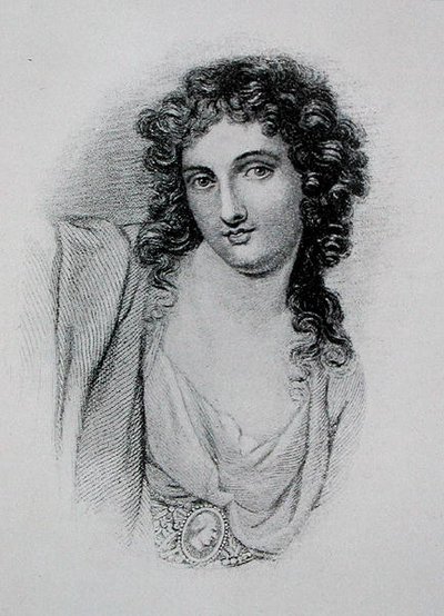 レディ・ハミルトン（c.1765-1815）（エングレーヴィング） 作： George (after) Romney