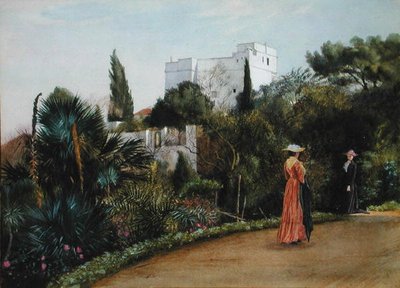イタリア的風景（水彩・紙） 作： George 9th Earl of Carlisle Howard