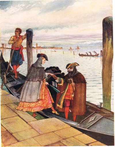 ゴンドレッタのラビオディナ、「絵本の絵本」、1910年からのイラスト 作： George, 9th Earl of Carlisle Howard