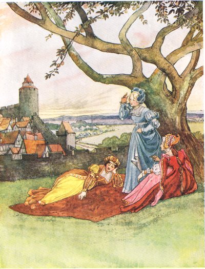 レトロワプリンセス、「絵の本」のイラスト、1910 作： George, 9th Earl of Carlisle Howard