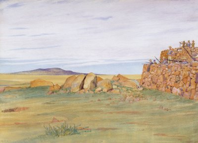 ボーア戦争でレノスターコップを守る兵士 作： George, 9th Earl of Carlisle Howard