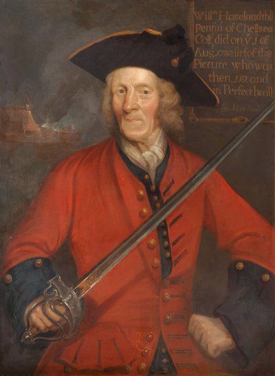 年金受給者ウィリアム・ハイスランドで、1730 作： George Allsop