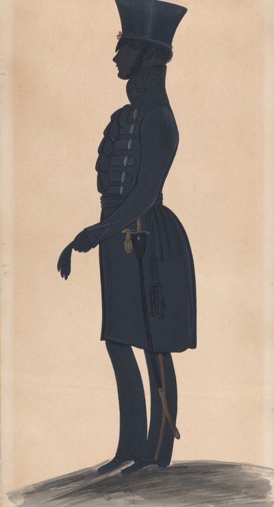 H.J. ダニエル大佐、左側が全身、1827～44 年。 作： George Angelo Crowhurst