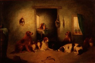 キッチンの犬たち 作： George Armfield
