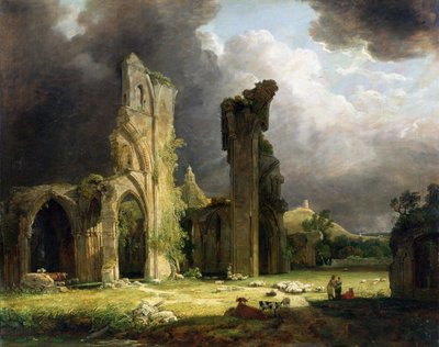 Torを超えたグラストンベリー修道院 作： George Arnald