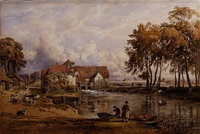 Streatley Mill:オン・ザ・テムズ 作： George Arthur Fripp