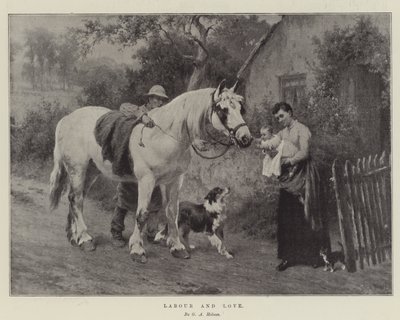 労働と愛 作： George Augustus Holmes