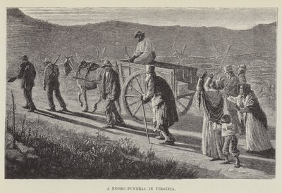 バージニア州の黒人葬 作： George Augustus Sala
