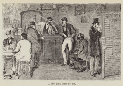 ニューヨークの飲酒バー 作： George Augustus Sala