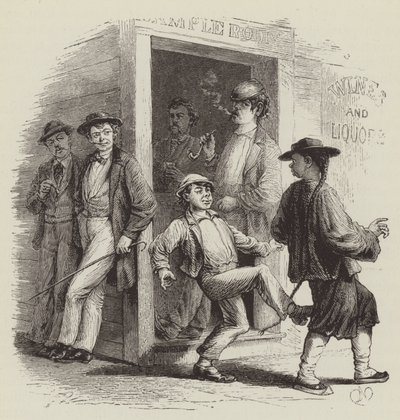 サンフランシスコで中国人を攻撃 作： George Augustus Sala