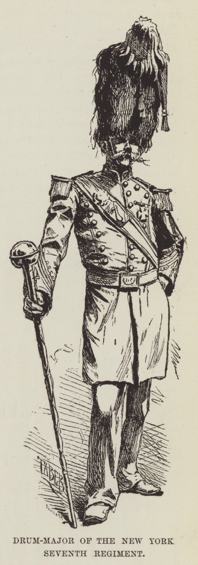 ニューヨーク第7連隊のドラムメジャー 作： George Augustus Sala