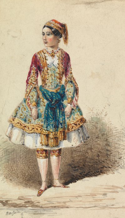 近東衣装の少女 作： George Augustus Sala