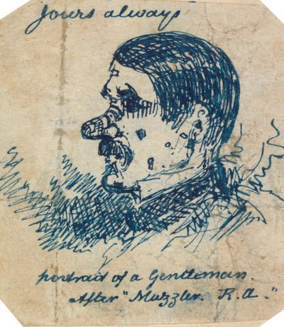 自画像 作： George Augustus Sala