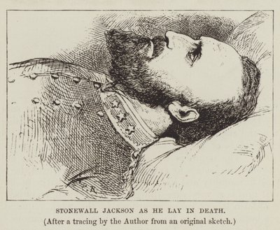 死に横たわるストーンウォールジャクソン 作： George Augustus Sala