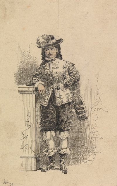 若い騎士 作： George Augustus Sala