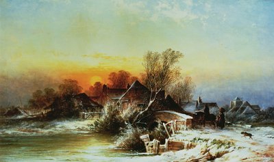 ほくろの冬の夜、サリー 作： George Augustus Williams