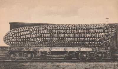 テキサス コーンの車の負荷、カリフォルニア州。 1910年。 作： George B. Cornish