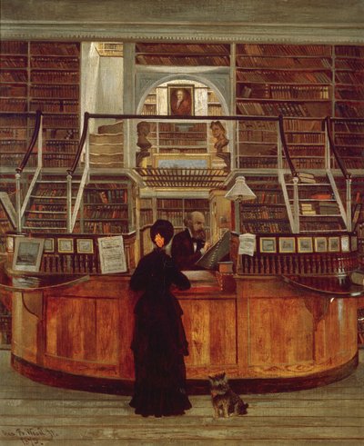 フィラデルフィア図書館、1875 作： George Bacon Wood