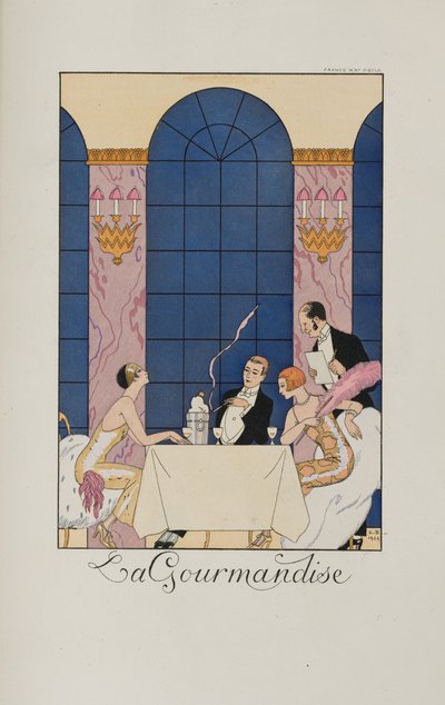Falbalas et fanfreluches: La Gourmandise , 1924. 作： George Barbier