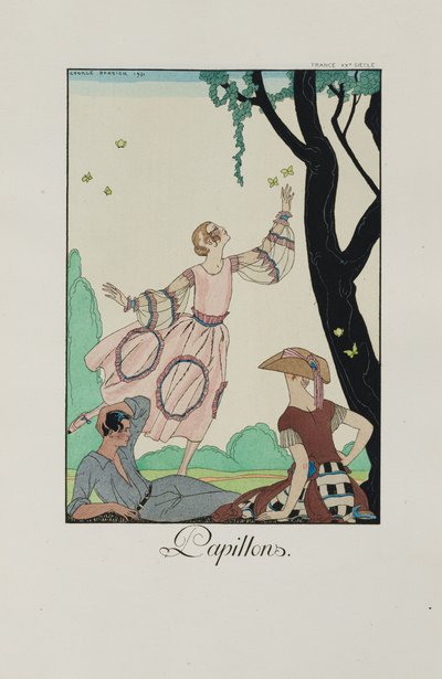 Falbalas et fanfreluches:Papillons, 1921. 作： George Barbier