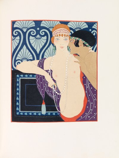 ピエール・ルイーズの『Les Chansons de Bilitis ビリティスの歌』のイラスト、1922年。 作： George Barbier