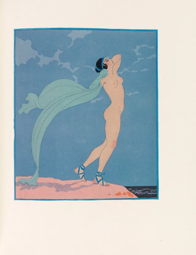 ピエール・ルイーズの『Les Chansons de Bilitis ビリティスの歌』のイラスト、1922年。 作： George Barbier