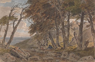 Figures on the Bank of a Wooded Lane, with Sea in Distance Left   1437922   ja       japanese Successfully Translated  Original: Characters from a German Production of Macbeth (one of six etchings) Translat: Characters from a German Production of Macbeth ( 作： George Barret Jr.
