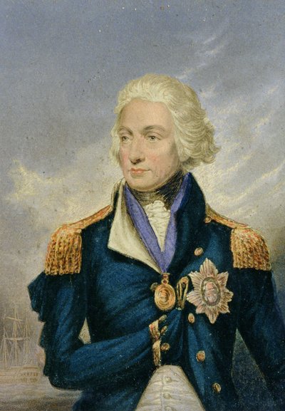 ホレイショ、子爵ネルソン（1758-1805）（カラープリント） 作： George Baxter