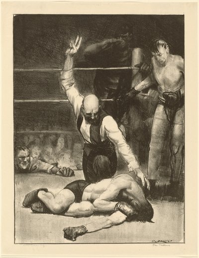 カウントアウト、二石目 作： George Bellows