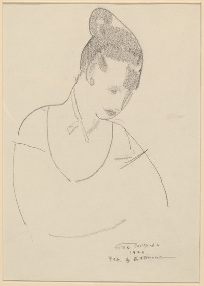 Elsie Speicher [裏面] 作： George Bellows