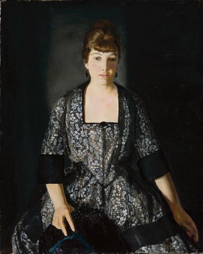 黒いプリントのエマ 作： George Bellows