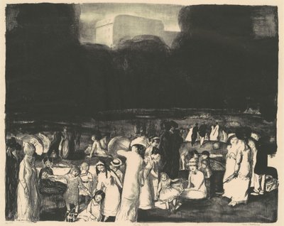 公園で、暗い 作： George Bellows