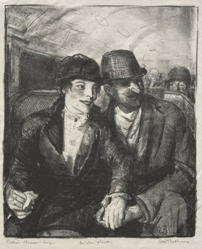 地下鉄の中で 作： George Bellows