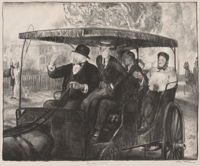 1897年のある日曜日 作： George Bellows