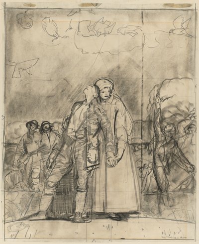 勝利の前夜 作： George Bellows