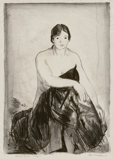 『モデル、第二の石』 作： George Bellows