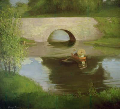 セントラルパーク（キャンバスに油彩） 作： George Benjamin Luks