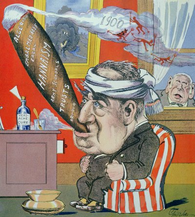 「The Verdict」より「No Wonder He Was Ill」（カラーリソ） 作： George Benjamin Luks
